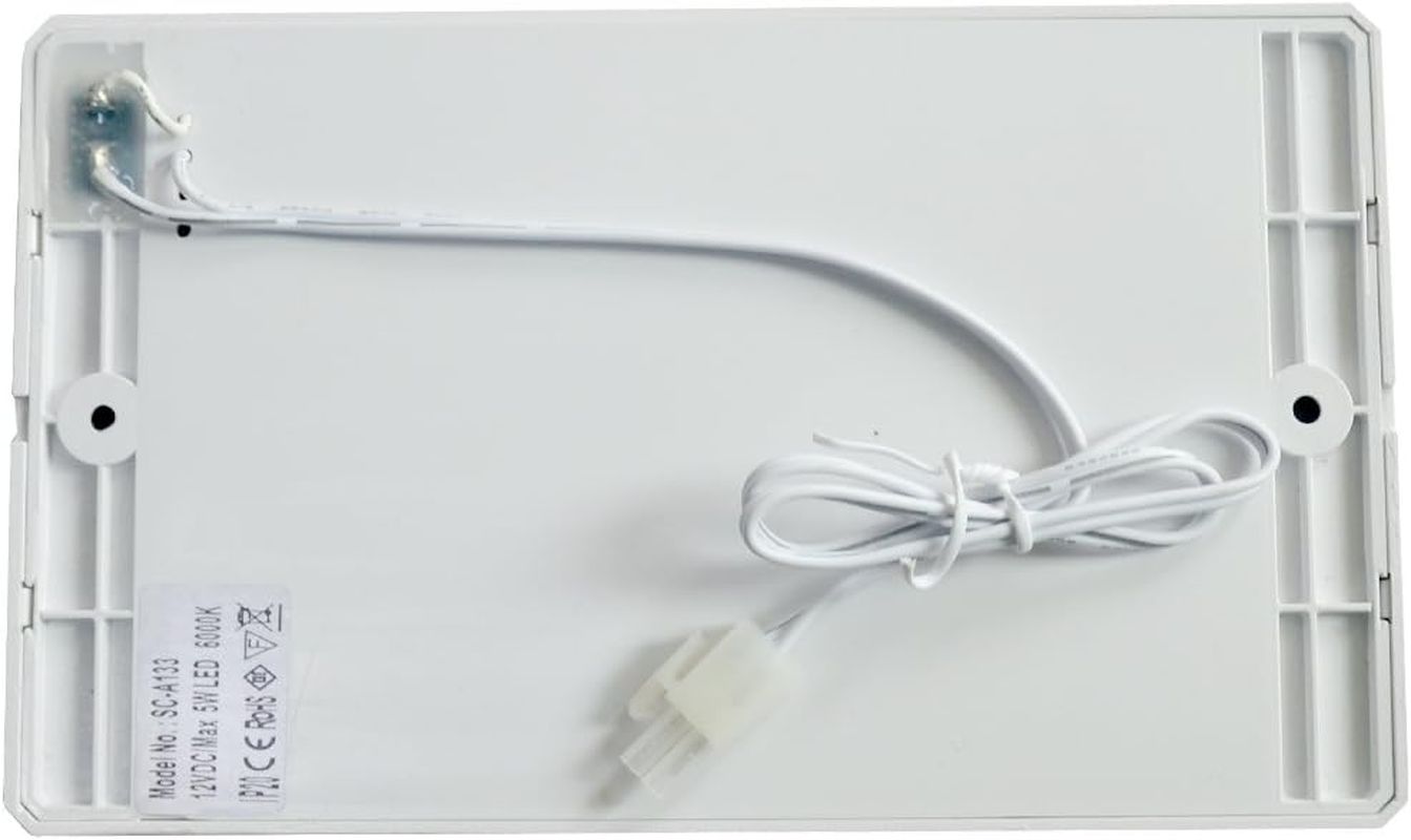 Dream Lighting 12V DC LED Rectangle Ceiling under Cabinet Kitchen down Light with Switch for Caravan Motorhome Camper RV Marine Cars Cool White image number 2