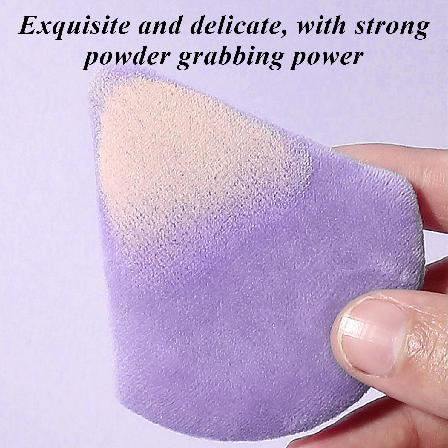 40 Pieces Triangle Puff, Make-Up Sponge, Mini Puff, Make-Up Tools, Portable Puff image number 5
