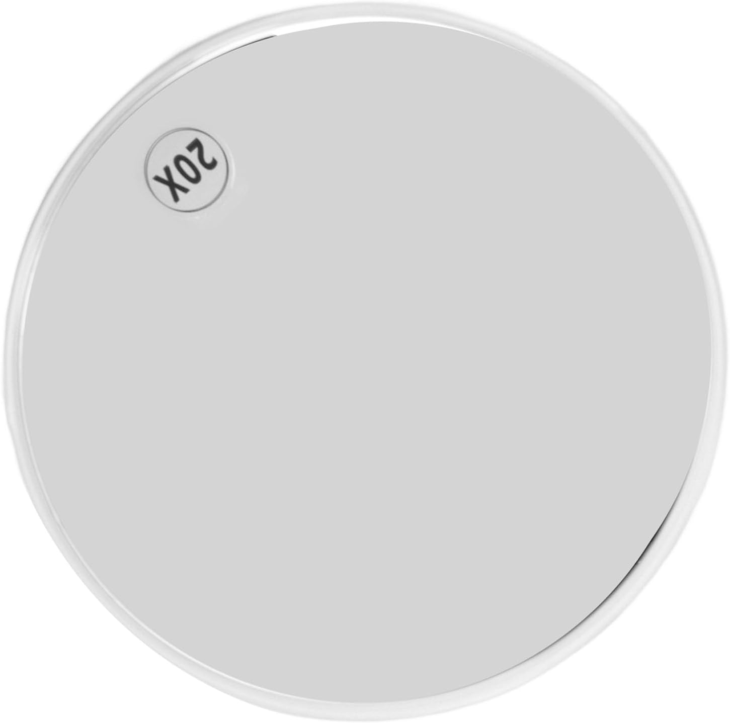 Cryfokt 20X Magnifying Mirror with 3 Suction Cups, Portable round Makeup Mirror for Bathroom, Tweezing, Easy Mounting Makeup Mirror, Blackhead Removal, Space Saving Magnify Mirror (White) image number 3