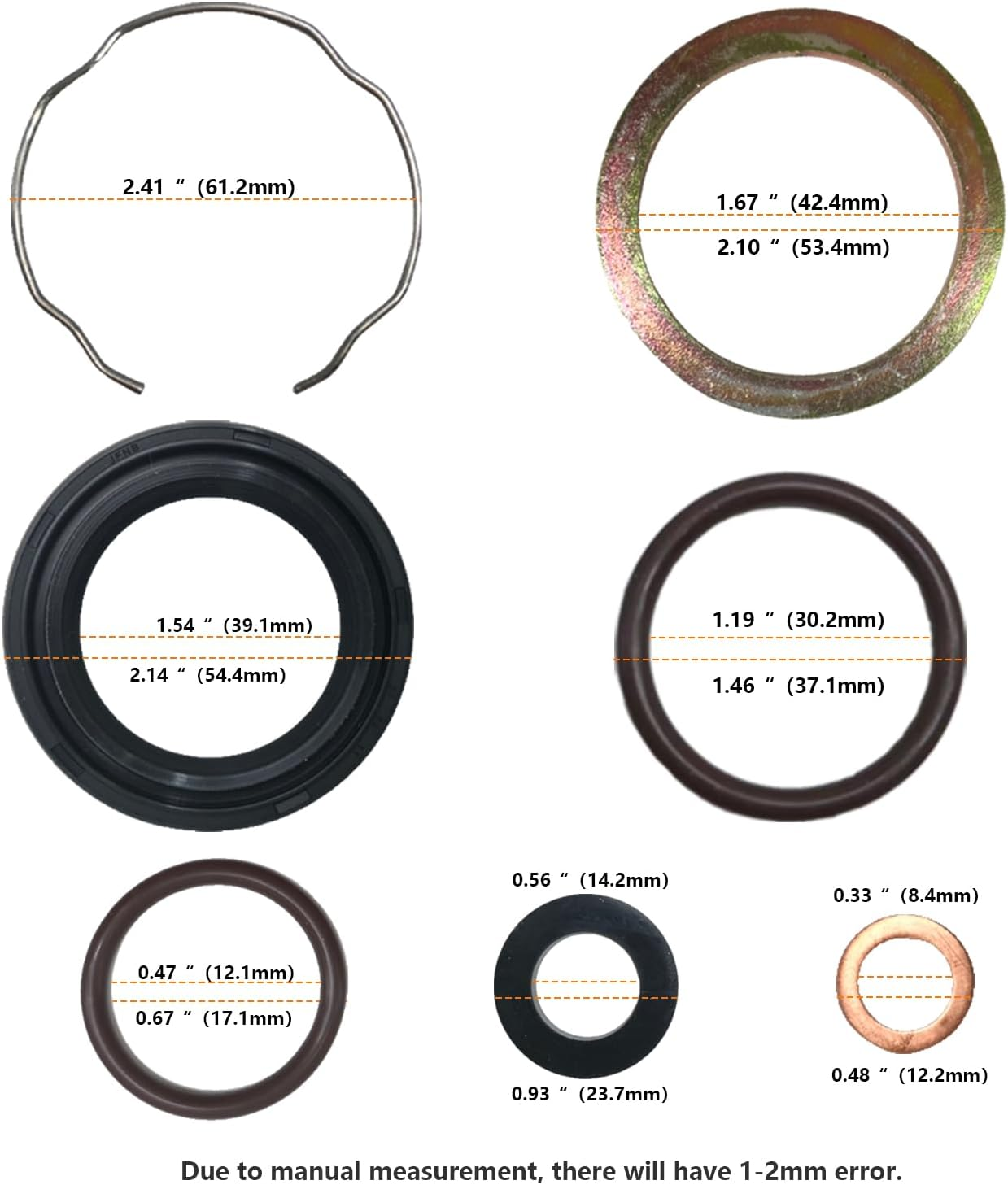 BIGLKNM 41Mm Fork Seal Kit Compatible for Harley 1984-2017 FLHR Road King Electra Glide Sport Heritage Softail, Motorcycle Front Forks Replace for 45849-84