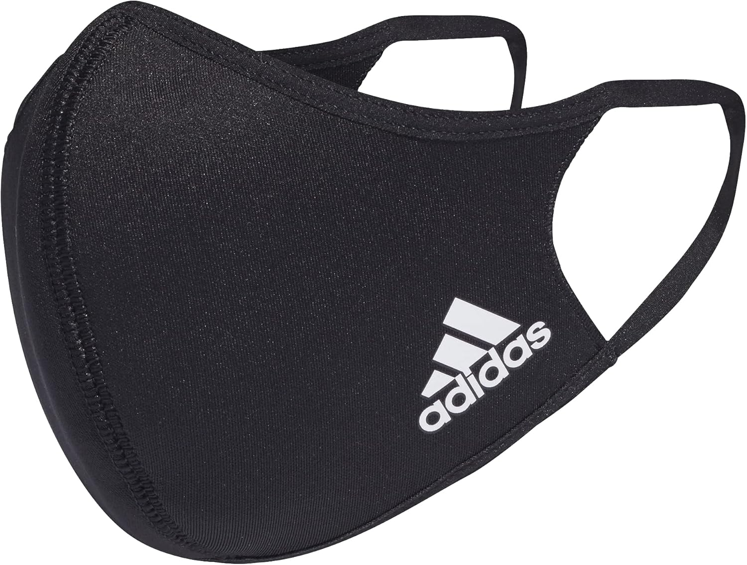 Adidas Badge of Sport Face Covers, 3-Pack, Unisex Adult, Black image number 1