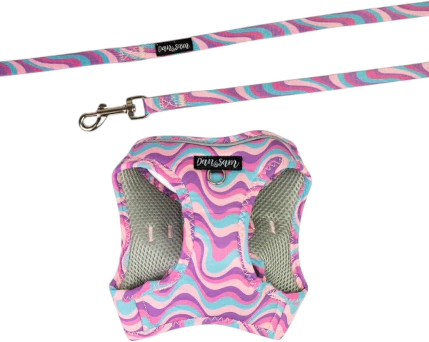 Dan & Sam Disco Party Step-In Cat Harness & Lead, Large - Comfortable & Secure Fit, Adjustable Straps, Durable & Stylish Design - Ideal for Outdoor Adventures image number 1