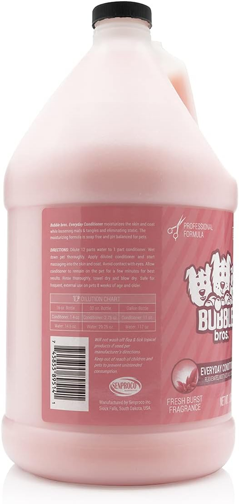 Bubble Bros. Everyday Conditioner for Dogs, Gallon - Natural, Moisturizes and Conditions the Skin and Coat of Your Pets, Loosens Mats and Tangles, Eliminates Static in the Coat image number 6