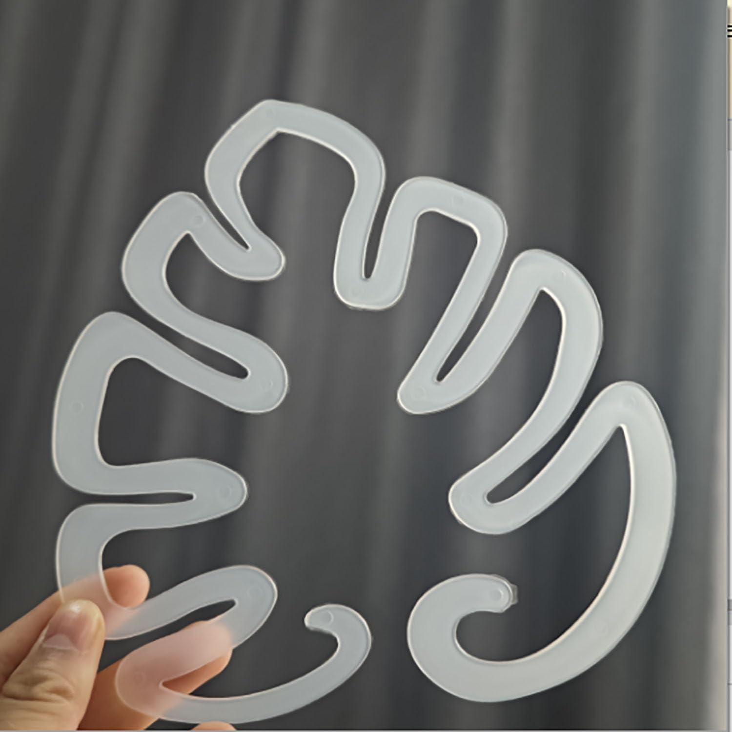 Plant Support 6PCS Anti-Collapse Magic Stem Holder Branch Collector Transparent Turtleback Bamboo Clip Transparent image number 2