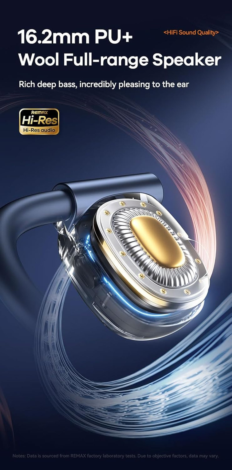 REMAX Binchin Series Air Conduction Earbuds Openbuds P5 Pro - TWS Eb-Blue image number 2