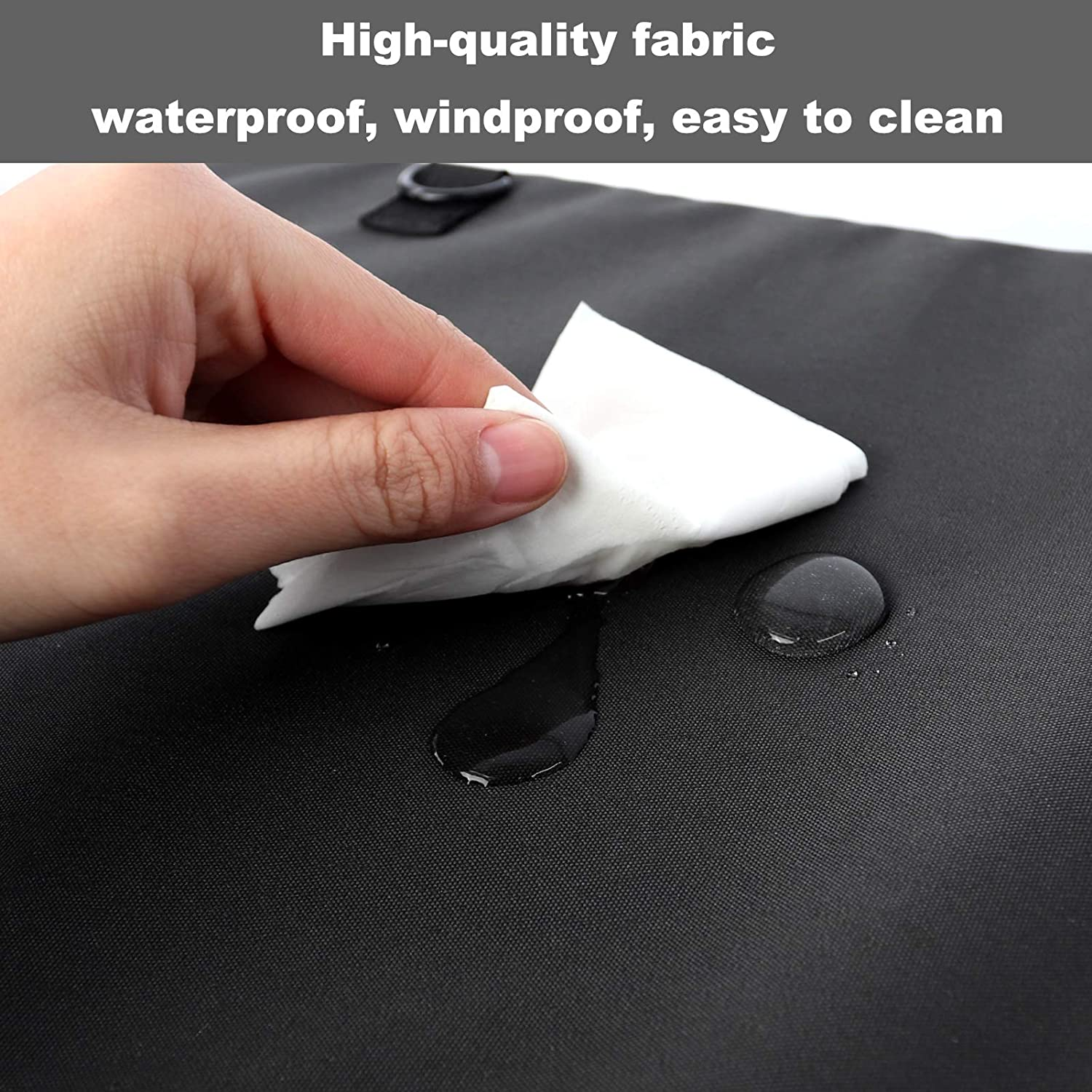 Durable Dog Crate Cover Double Door for Large Pet Cover Kennel Covers Universal Fit for 42 Inches Wire Dog Crate (42 Inch (42" L X 28" W X 30" H))-Black image number 3