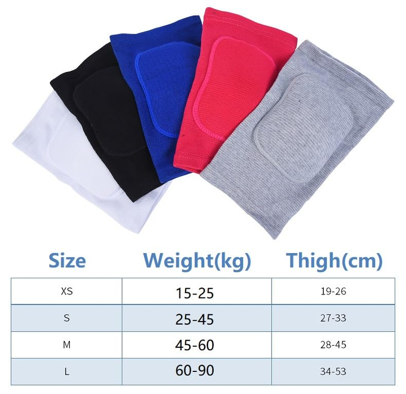 Soft Knee Pad Cover Tight Non-Falling Sponge Sleeves Breathable Flexible Elastic Support Protector Pad 2PCS (Blue, S) image number 4