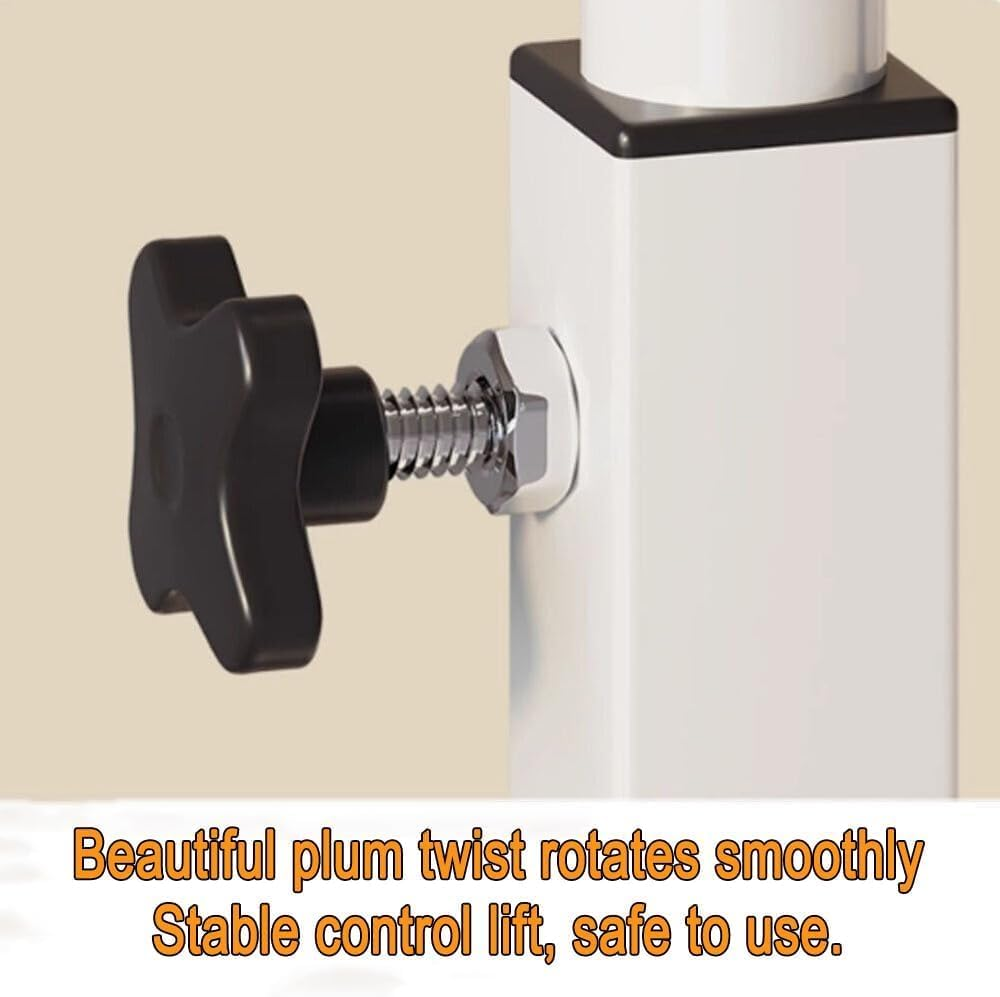 TOMVAES Adjustable Height Standing Desk, 3 Tiers Portable Laptop Computer Table, Stand up Table with Castor Wheel, Multifunctional Work Laptop Desks for Home Office image number 6