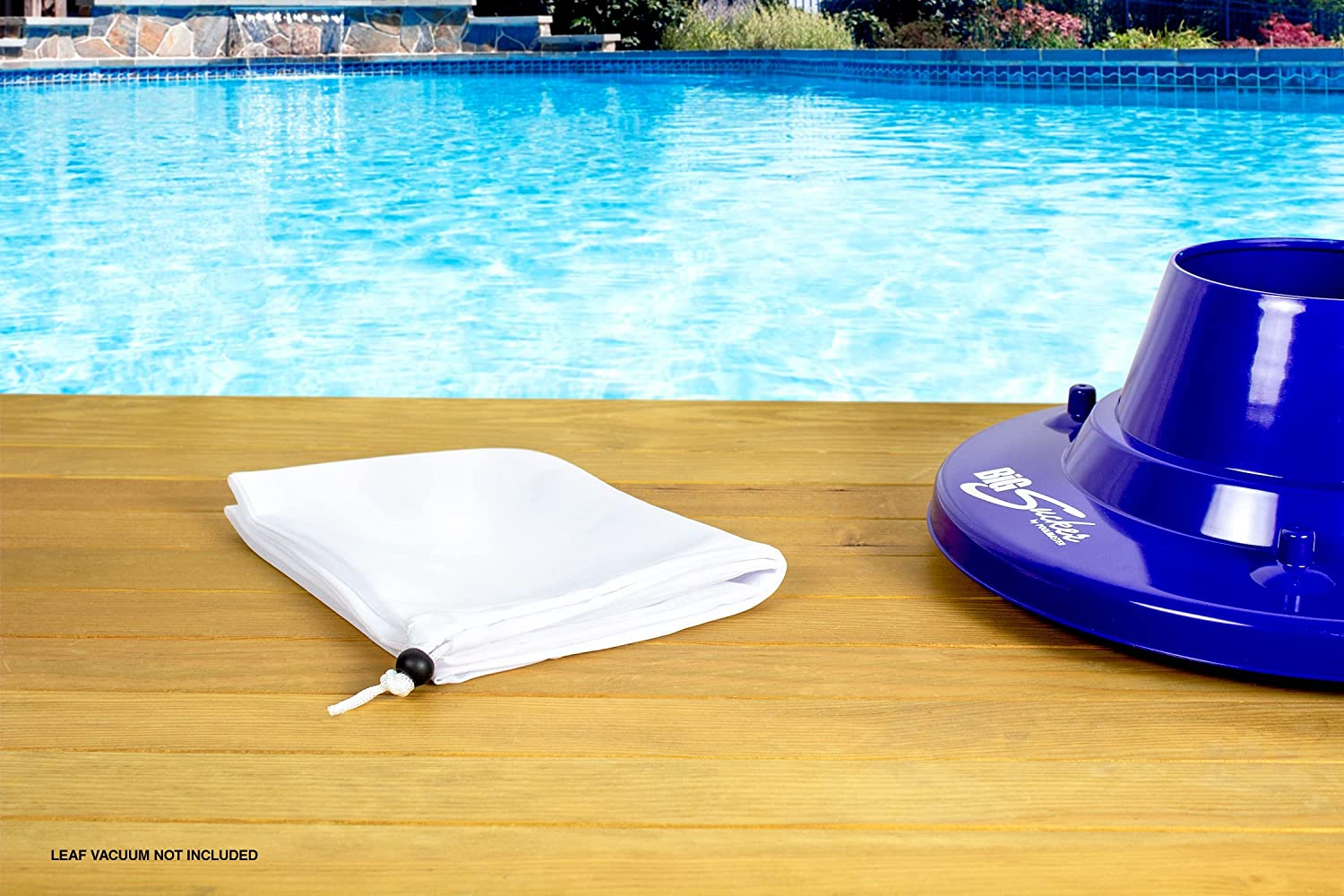 Poolmaster 28823 Deluxe Fine-Mesh All Purpose Swimming Pool Vacuum Replacement Bag, White image number 4