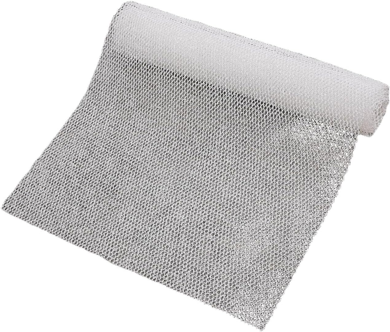 Eigell Nylon Net Bath Washcloth Gentle Exfoliating Easy Maintenance Quick Drying Deep Cleaning for Men, Women Body Scrubber, Beige