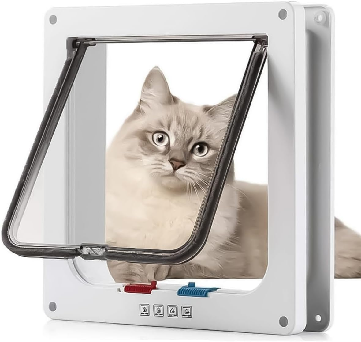 Sarini Door Control for Cats and Pets, in and Away Direction, 23.5 X 25 X 5.5 Cm, Suitable for Doors/Walls Indoor and Outdoor, Suitable for All Pets image number 5