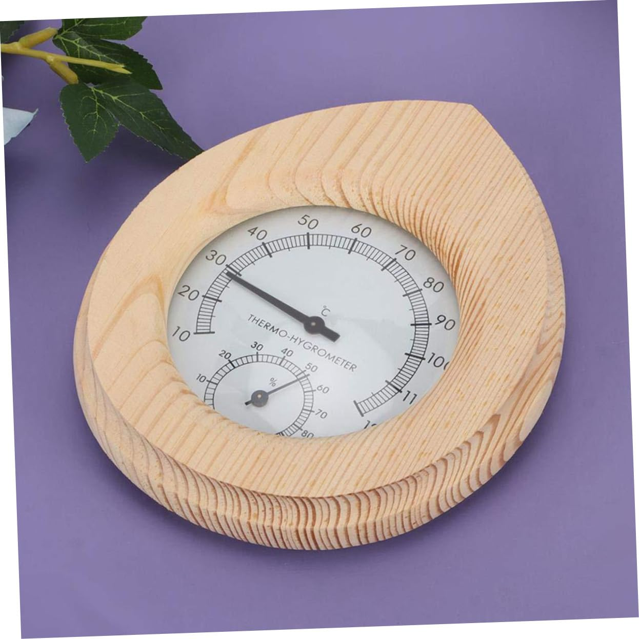 Yardwe Sauna Hygrothermograph High Temperature Resistant Indoor Temperature Humidity Measurer Wall Hanging Measuring Tool for Sauna Rooms image number 4