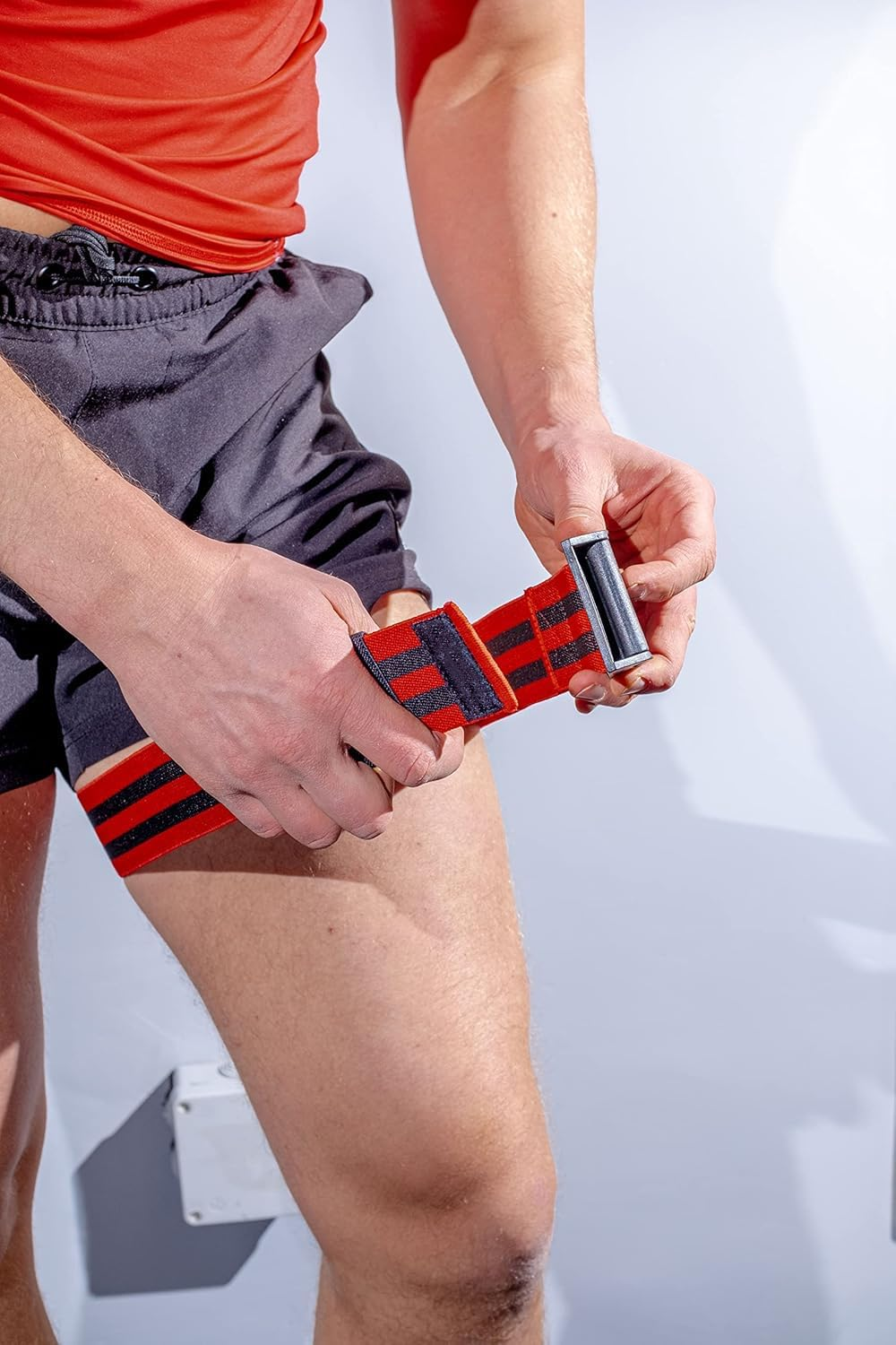 Blood Flow Restriction Bands, 2X Occlusion Bands for Legs, Elastic Bands with Buckle Fasteners for Muscle Building and Pump, BFR Cuffs image number 3