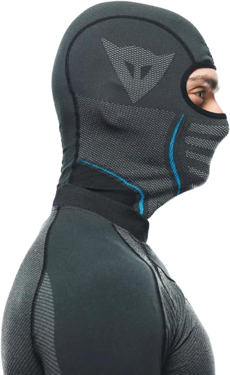 Dainese - Dry Balaclava, Motorbike Balaclava, Unisex under Helmet, Summer and Winter Motorcycle Balaclavas for Men & Women, Universal Size, Motorbike Accessories, Made in Italy, Black/Blue image number 3