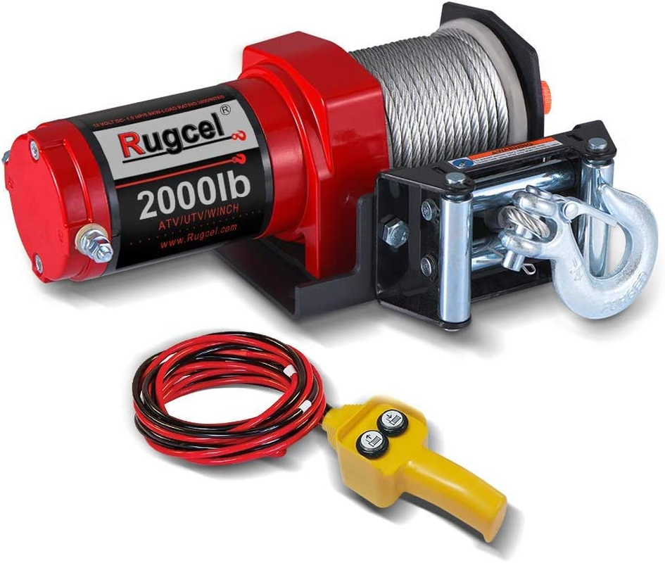 RUGCEL 2000-Lb. ATV/UTV Electric Winch image number 4