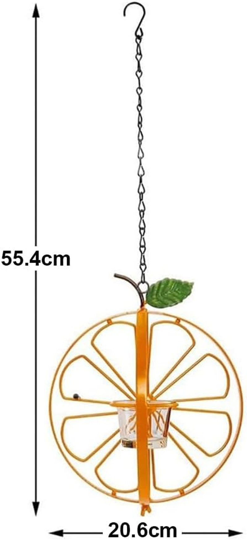 Hanging Bird Feeding Station with 2 Cups - Premium Hummingbird & Wild Bird Feeder, Durable Outdoor Fruit Feeder for Garden, Patio, and Backyard Adjustable Hanging Stand Included image number 4