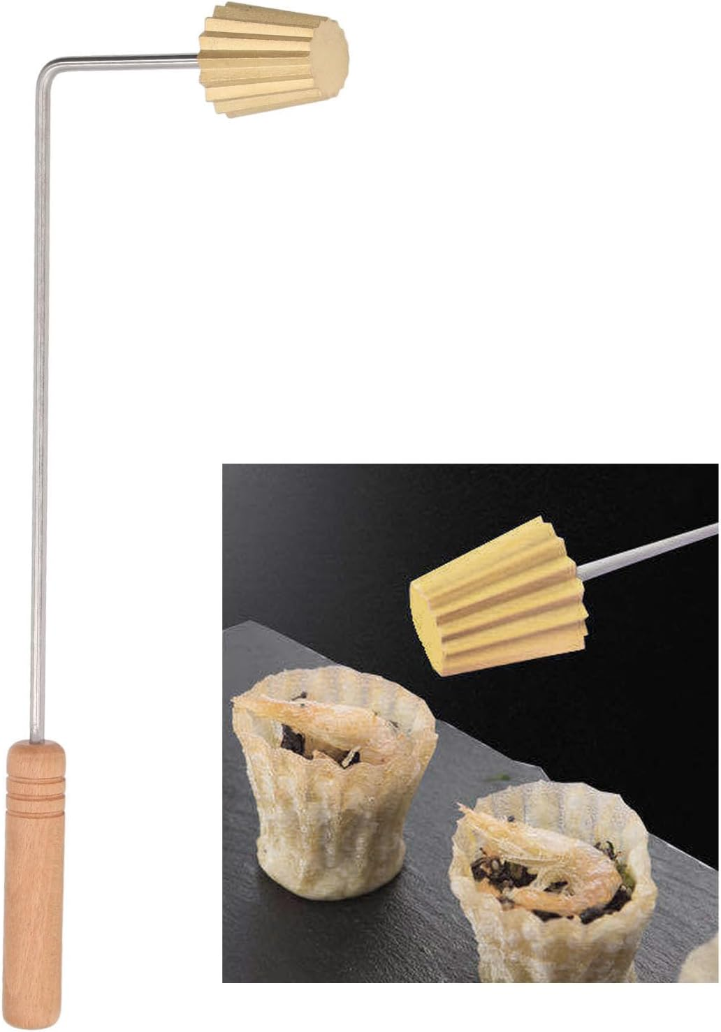 QANYEGN Pie Tee Maker, Pie Tee Mould, Stainless Steel Nyonya Baking Egg Tart Mold for Kitchen Bakeware Egg Tart Fried Tool