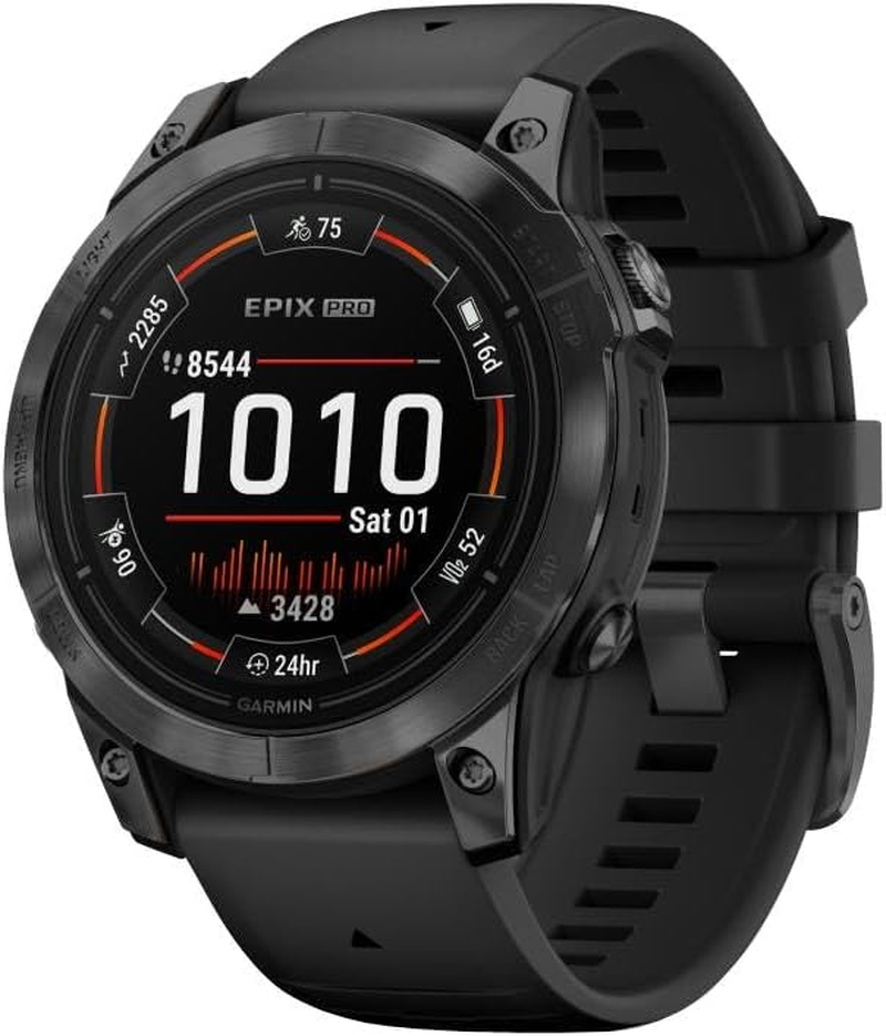 Garmin Epix Pro (Gen 2) 47Mm - Slate Gray with Black Silicone Band