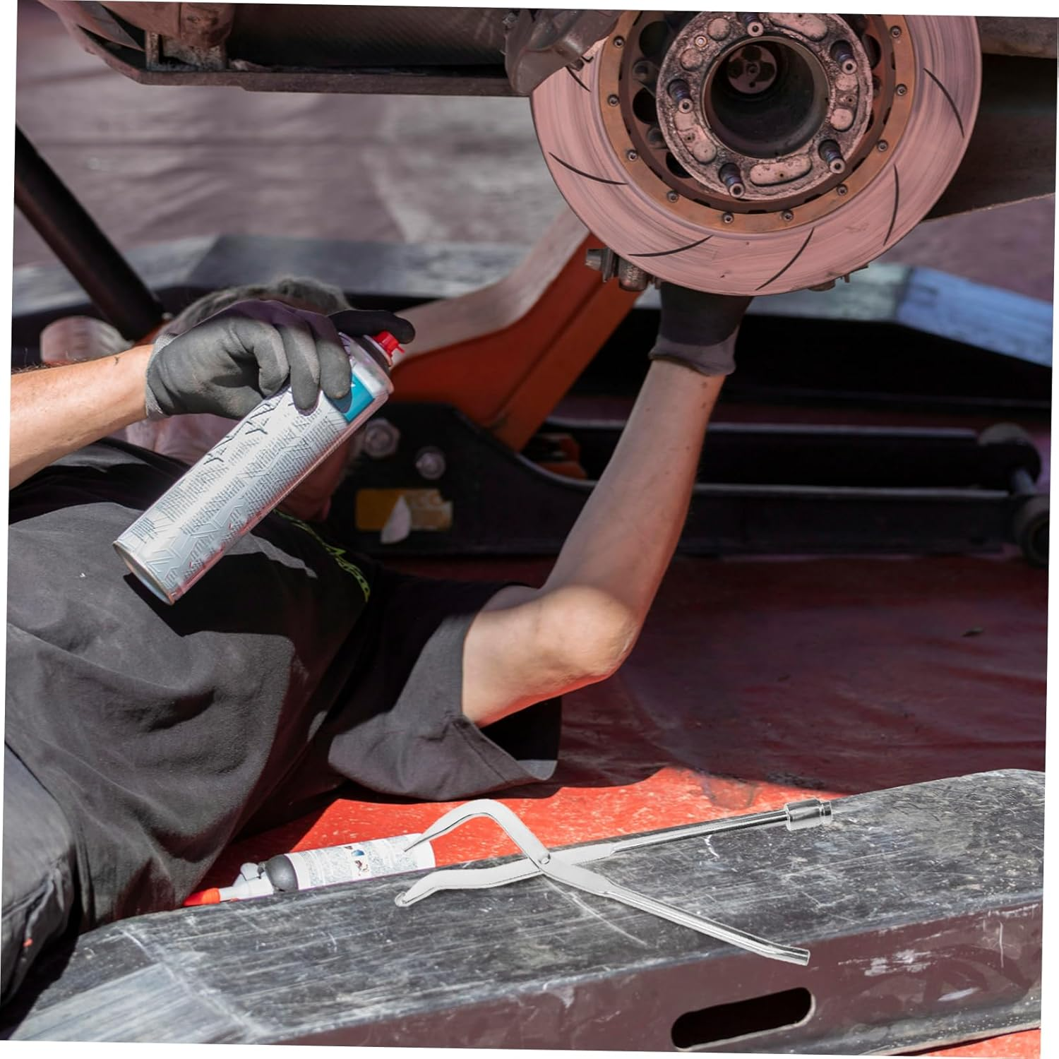 ULTECHNOVO Drum Brake Spring Caliper Tool for Brake Adjustment Spring Removal and Installation in Automotive Maintenance