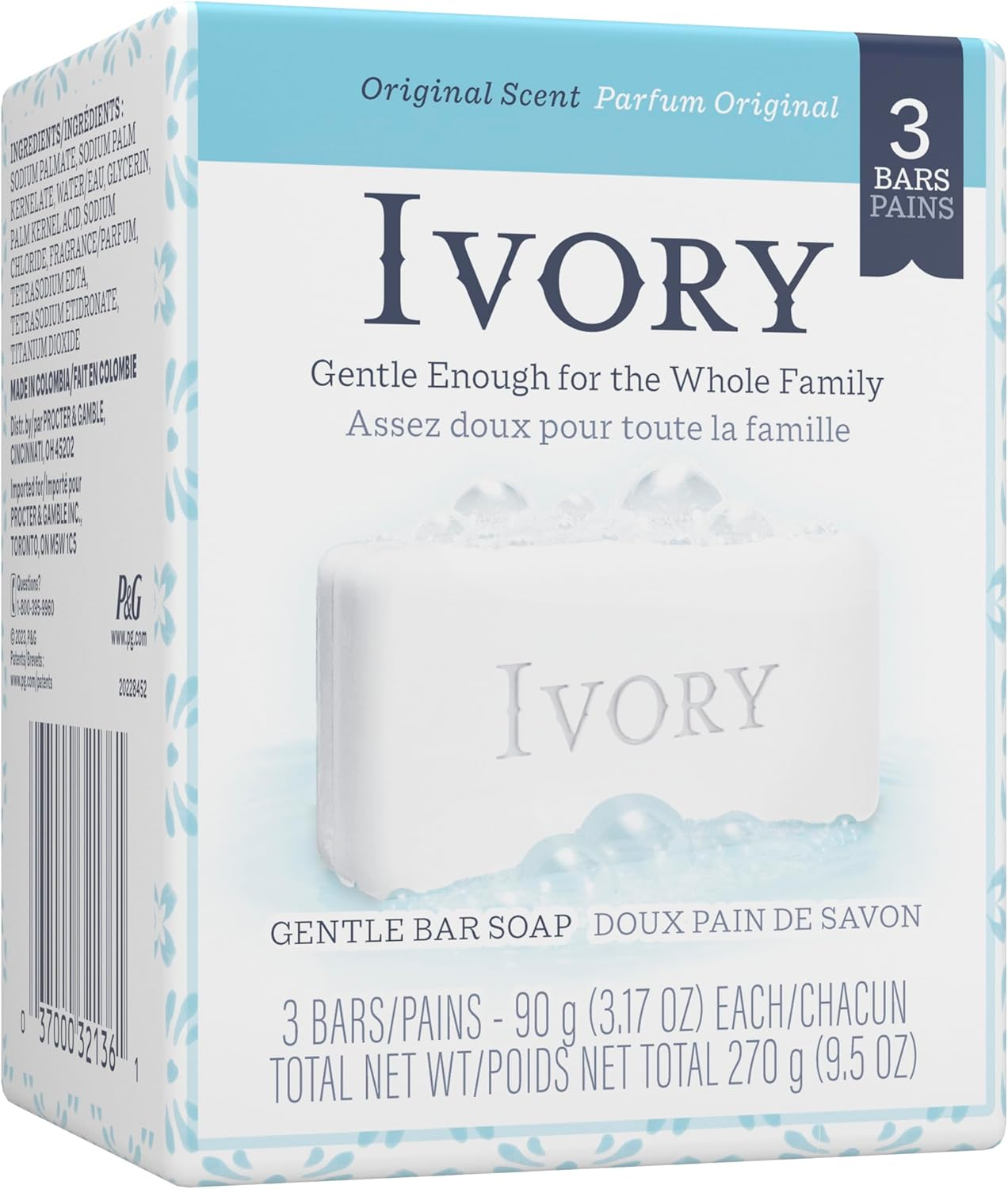 Simply Ivory Bath Bar for Unisex by Ivory, 3 Count image number 3