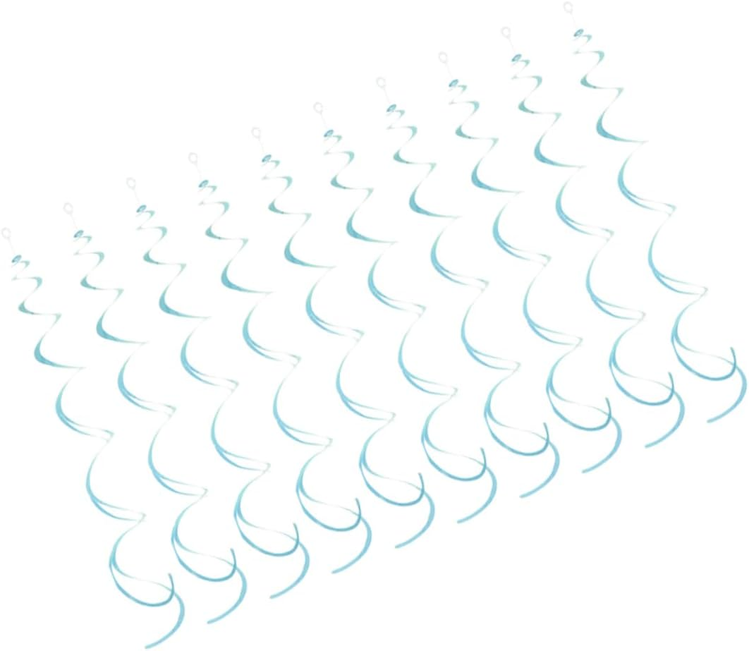 18Pcs Spiral Hanging Decorations for Party Birthday Wedding and Holiday Decor Ceiling Streamers for Festive Atmosphere Easy to Cut and Arrange image number 2