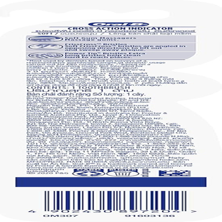 Oral-B Cross Action anti Bac Toothbrush (Pack of 2) image number 2