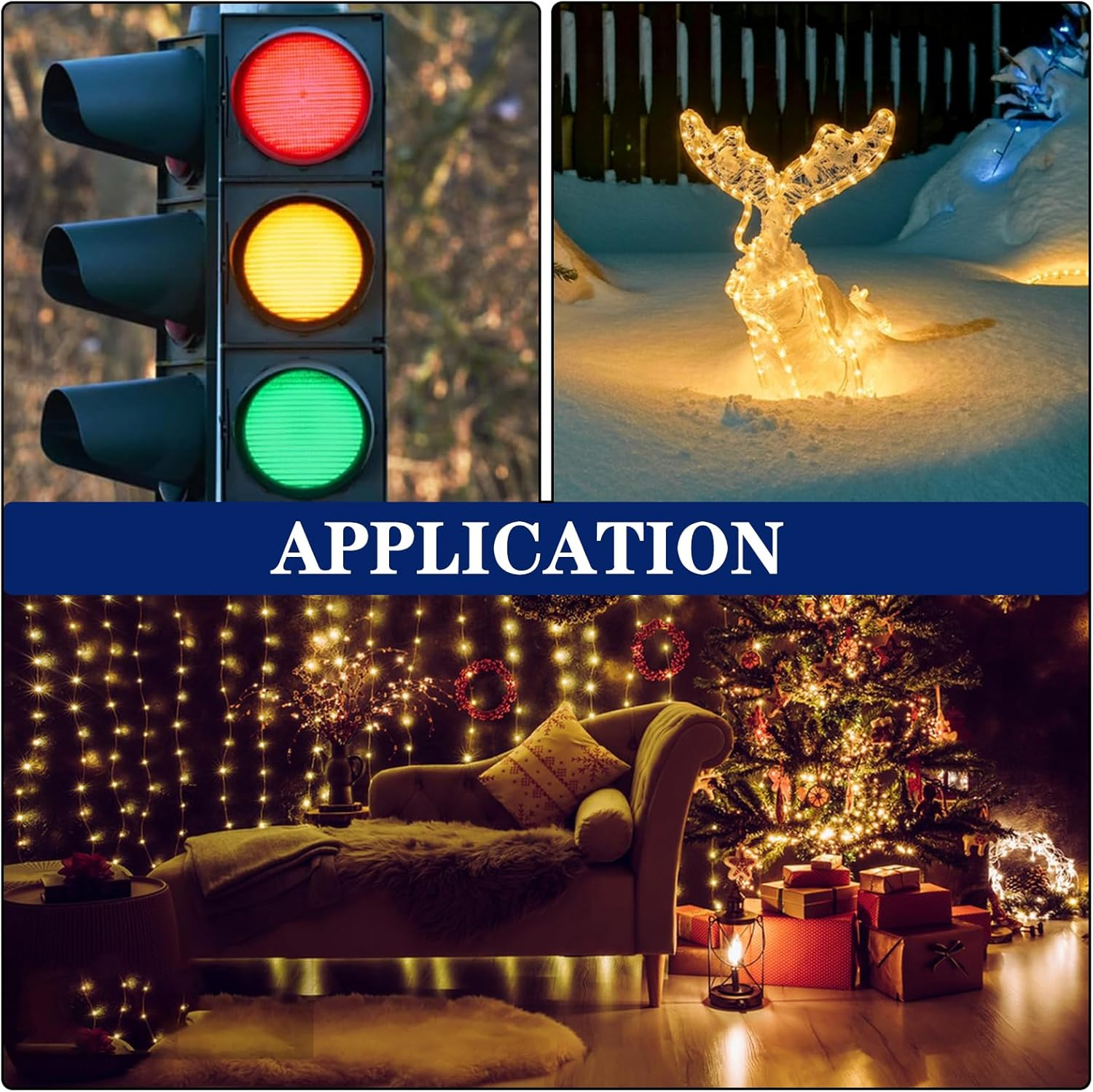 Juasky 150Pcs 5Mm LED Diode Lights,Light Emitting Diodes,Blue LED for Science Experiment DIY Projects - Clear-Green image number 6