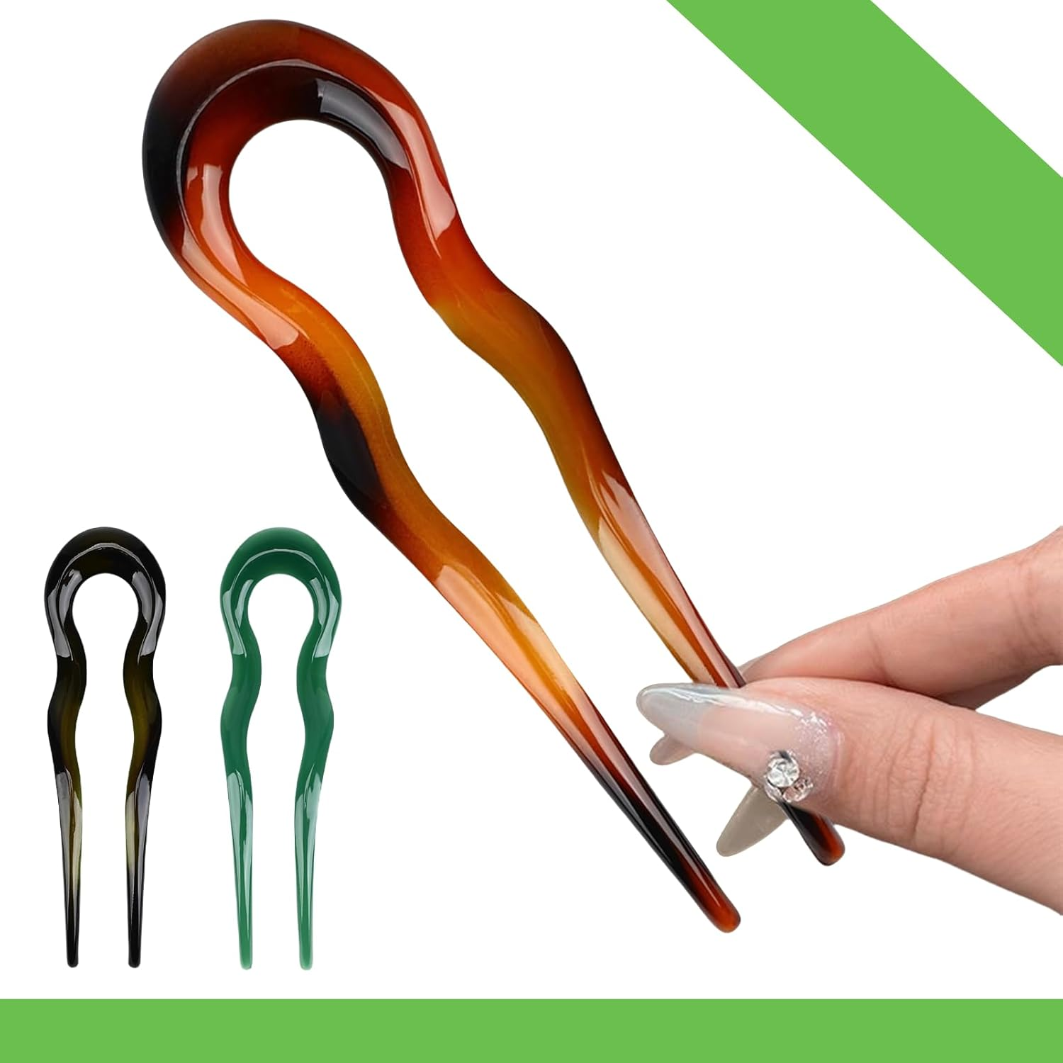 Zvorgath 5 Pcs Banana Hair Clips - Comb Hair Grips for Women and Girls, Tortoiseshell Hair Banana Combs Ponytail Holder for Thick Hair image number 4