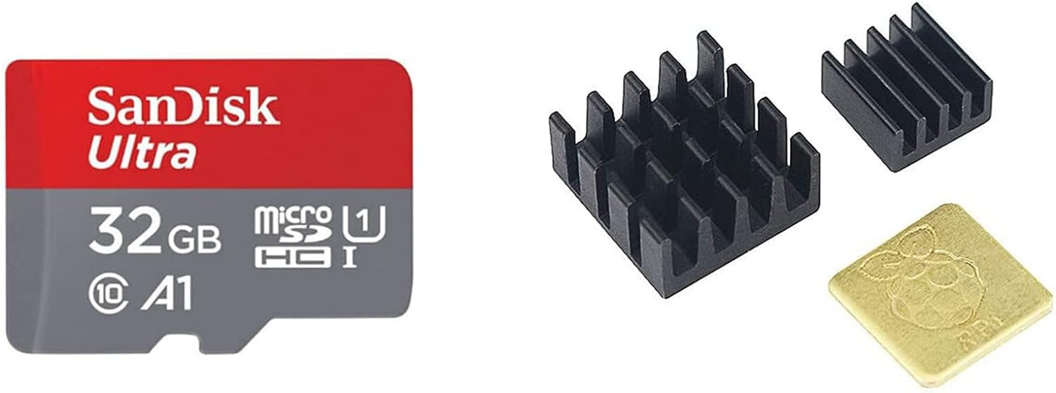 DIGISHUO 8 in 1 Kit Complete Raspberry Pi 3 Model B+ Module&Official White Red Case&Transparent Case&Hdmi Cable&A1 32G Sandisk SD Card&3Pcs Heatsink&5V 3A AU Power Supply image number 2