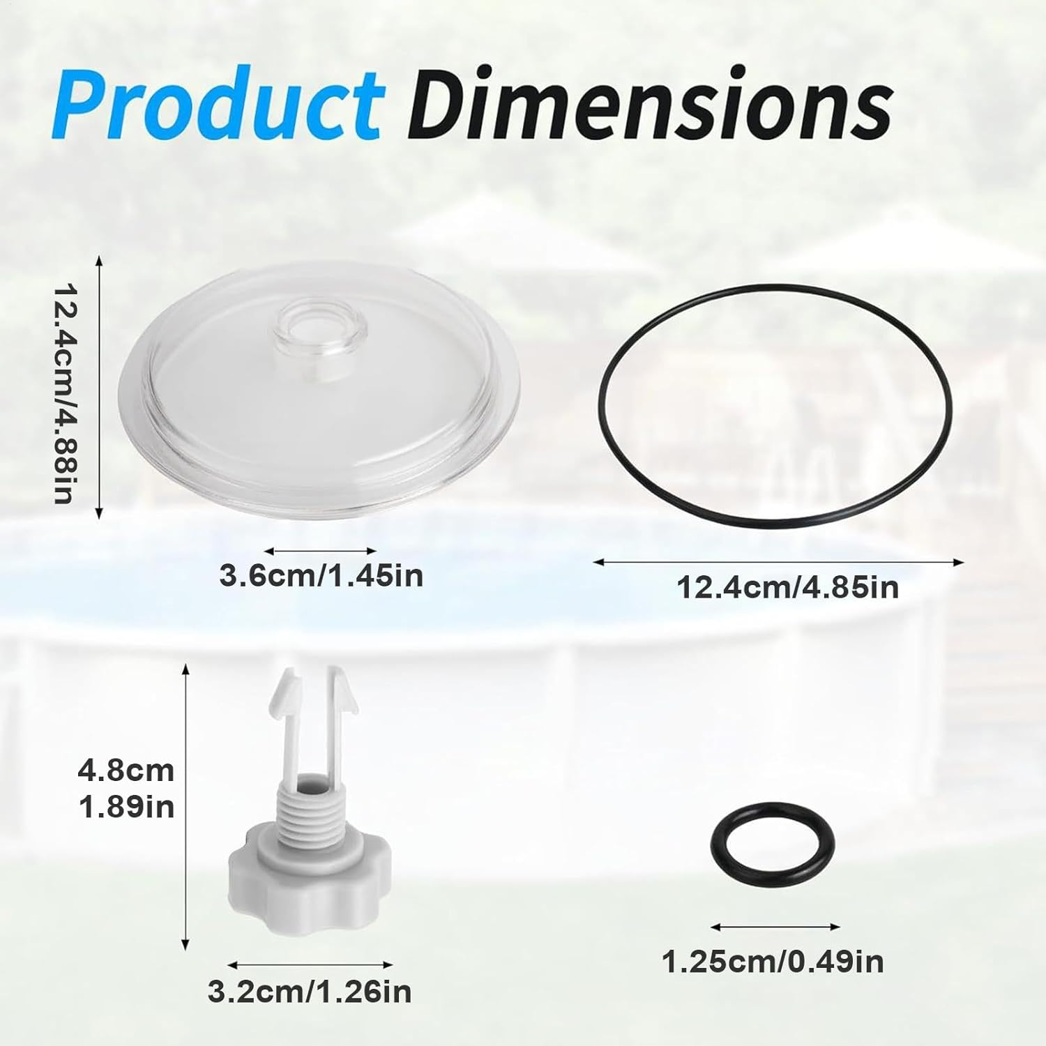 Sand Filter Replacement Parts - Filtration Leaf Trap Catcher Lid - Pool Pump Replacement Parts Not Fit for 14 and 16 Inch Filter image number 4