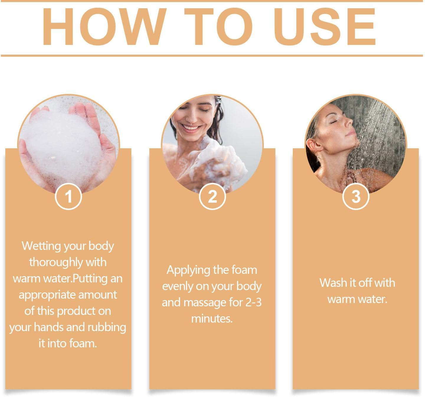 Persimmon Body Wash for Body Odor Controlling, Natural Persimmon Deodorant Shower Gel for Women & Men, Deeply Cleansing & Moisturizing, Nourishing & Brightening Skin, Fresher Scent (2Pcs) image number 2