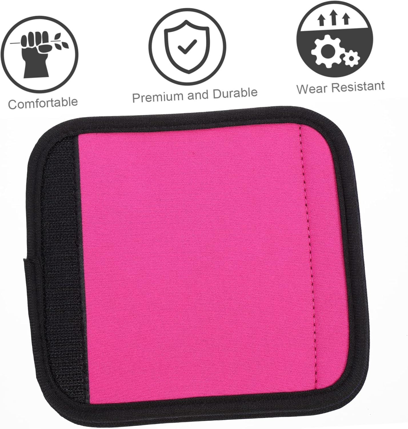 GAROZATION Neoprene Luggage Handle Wraps Simple Style Comfortable Hand Protectors for Traveling Suitcase Handle Covers image number 6