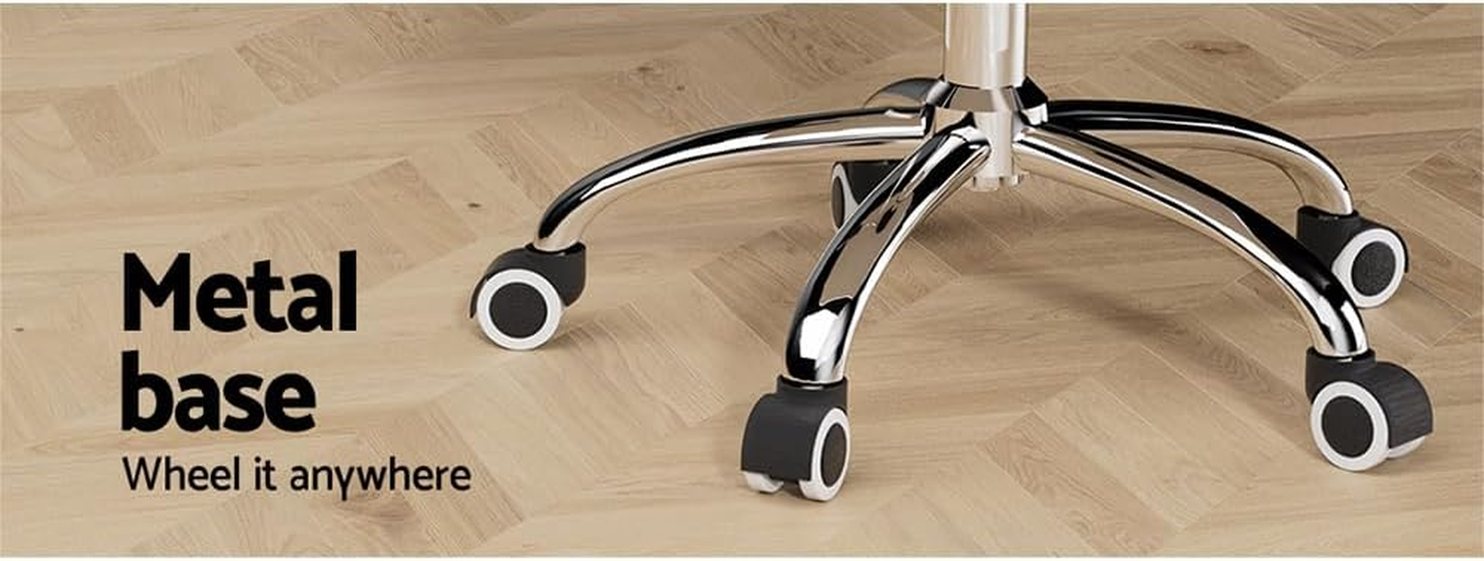 Artiss Ergonomic Office Chair, Leather Executive Desk Computer High Back Gaming Chairs with Wheels Swivel Height Adjustable Flip-Up Armrest, for Home Work Study Bedroom White image number 4