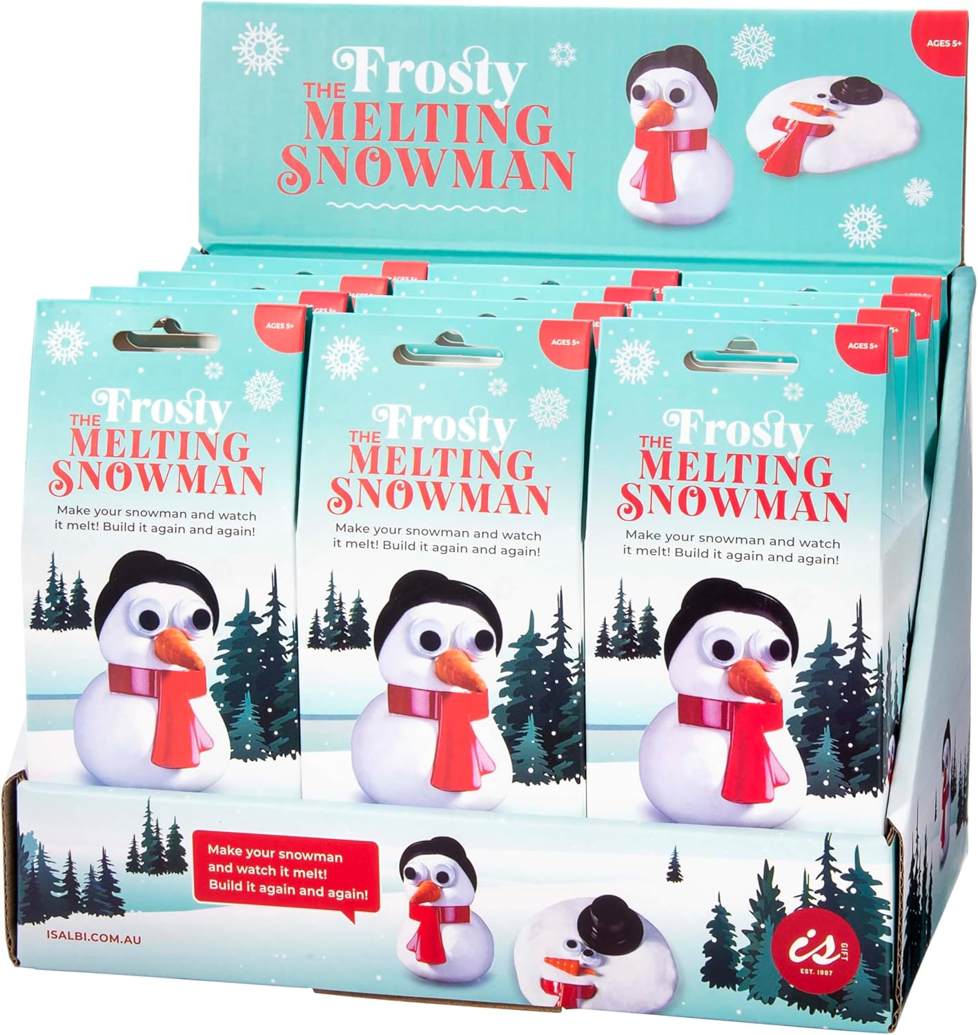 Is Gift Frosty the Melting Snowman White 10X8.5Cm - Fun DIY Putty Snowman with Accessories, Watch Him Melt & Rebuild, Sensory Play for Kids Aged 5+, Great for Christmas Gifting image number 1