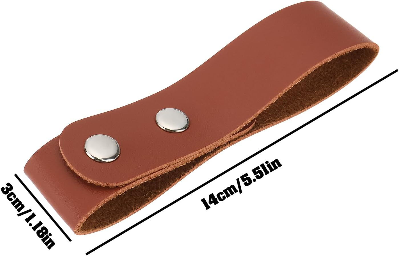 Be in Your Mind 2Pcs Halloween Leather Whip Holstes Accessories 1.18 X 5.5 Inches Belt Whips Holder Bullwhip Whip Loop for Horse Riding Whips and Crops Belt - Black image number 2