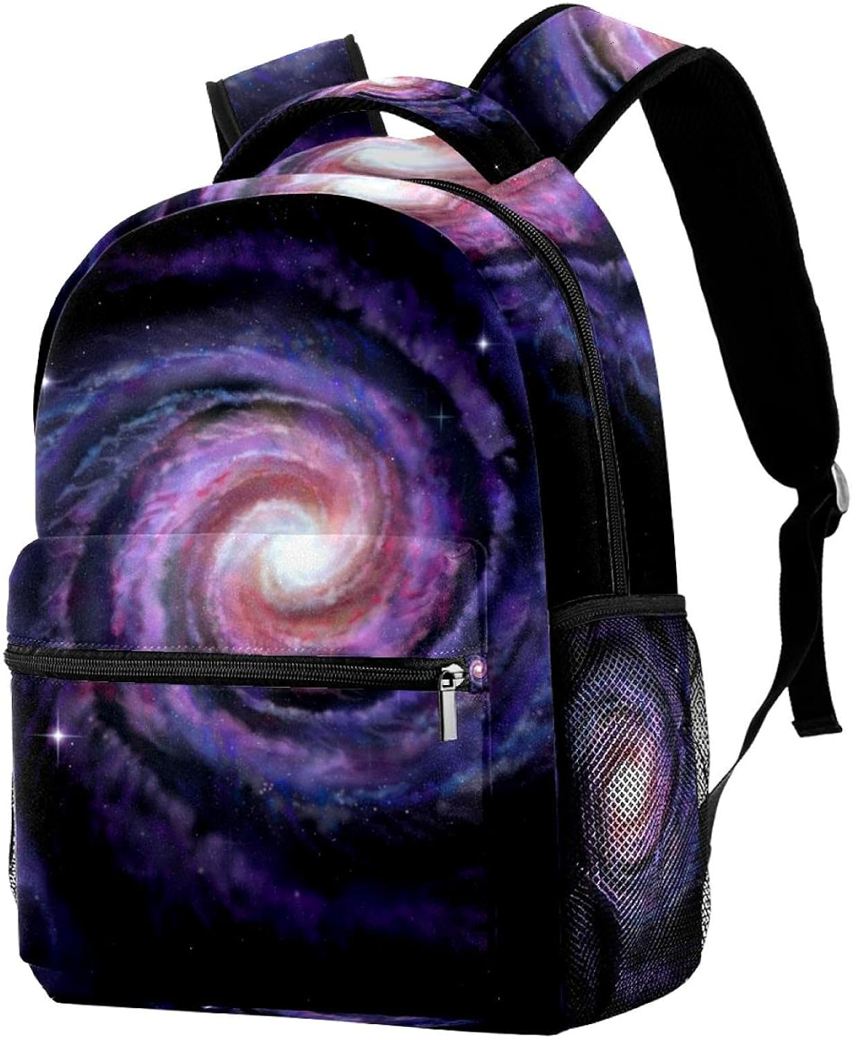 Spiral Galaxy Illustration of Milky Way Backpack Students Shoulder Bags Travel Bag College School Tote Backpacks image number 5