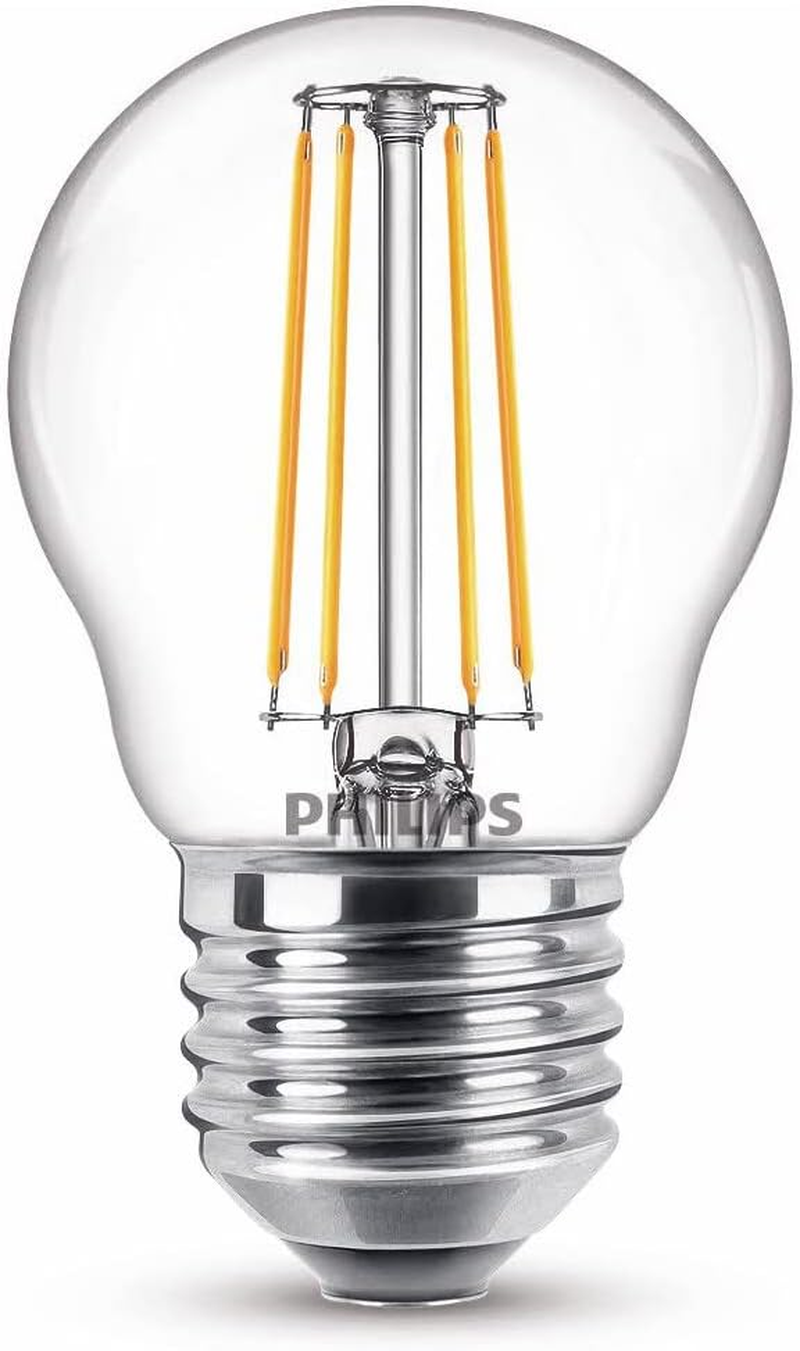 Philips LED Premium Lustre Light Bulb [E27 Edison Screw] 4.3W - 40W Equivalent, Warm White (2700K)