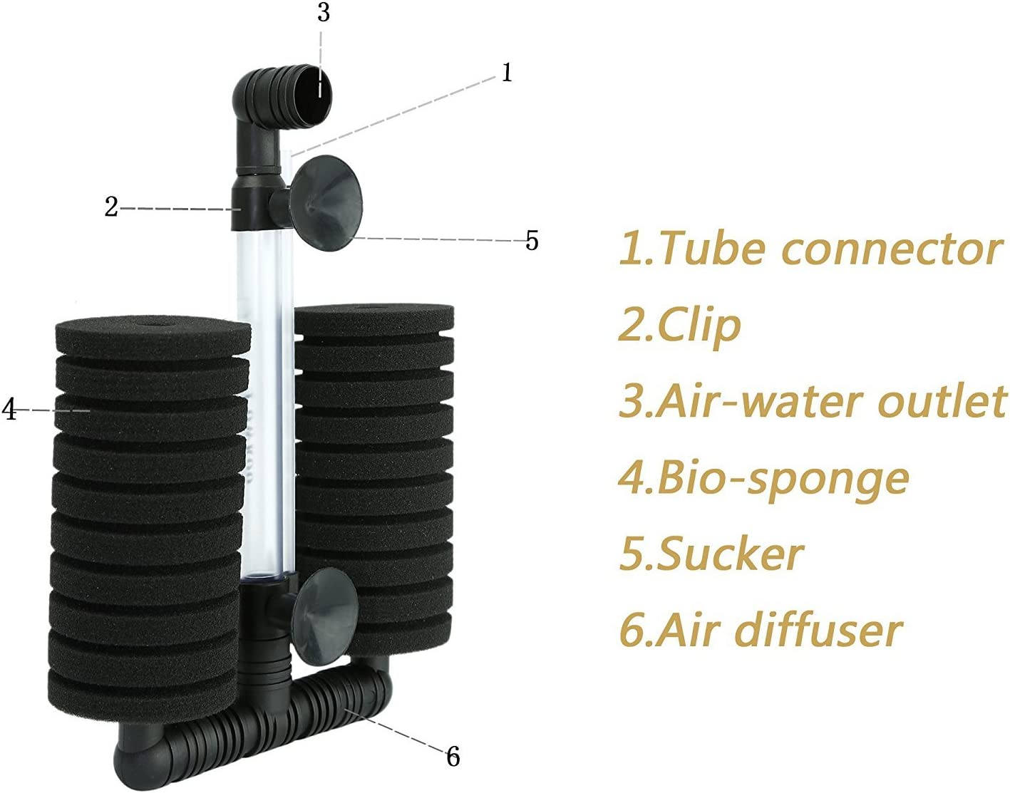 Aquarium Filter Sponge Filter Bio Filter Shrimp Betta Breeding Goldfish Fish Tank image number 3