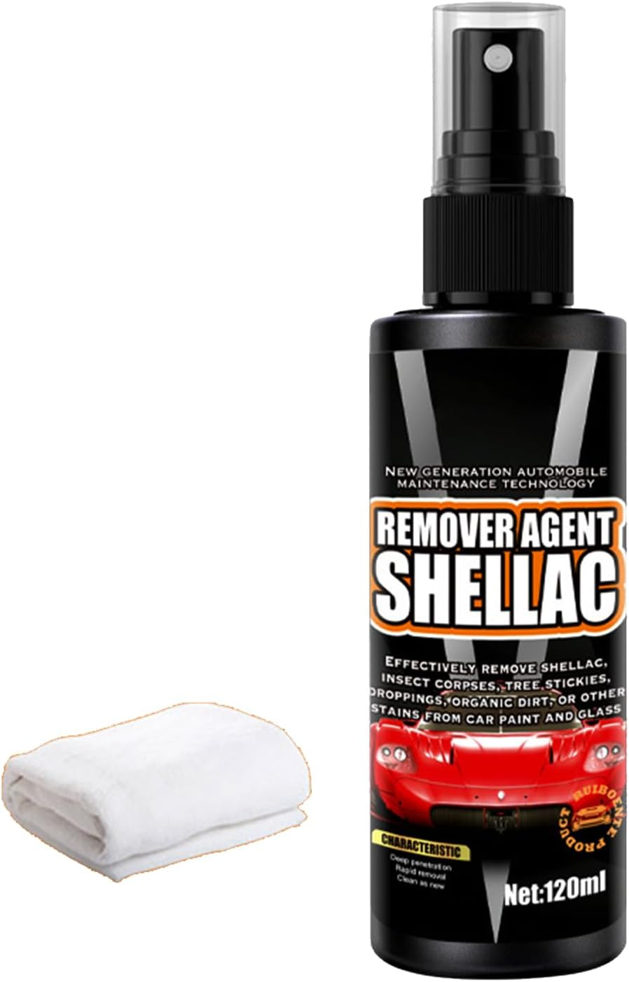 KOAHDE Rubber Removal Cleaning Agent, the Car Dirt the Liquid, Glass Polishing Liquid, for Cleaning, Intensive Care and Long-Lasting Protection for All Plastic