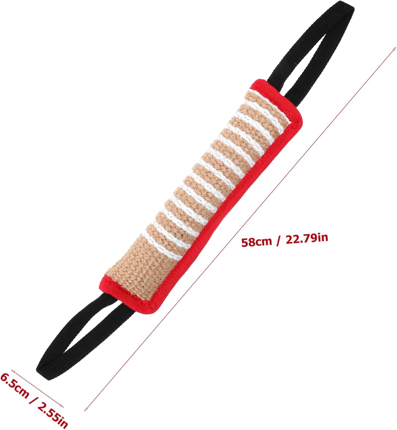 WOONEKY Dog Jute Bite Pillow Toy Interactive Training Equipment for Large Dogs Chew Resistant Toy for Bonding and Molar Exercise image number 4