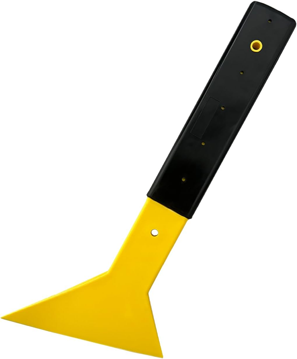 Dickno Window Tint Squeegee, Triangle Tinting Squeegee with Non-Slip Long Handle, Auto Vinyl Wrapping Tint Installation Scraper, Car Windshield Snow Frost Ice Removal & Cleaning Tool image number 2