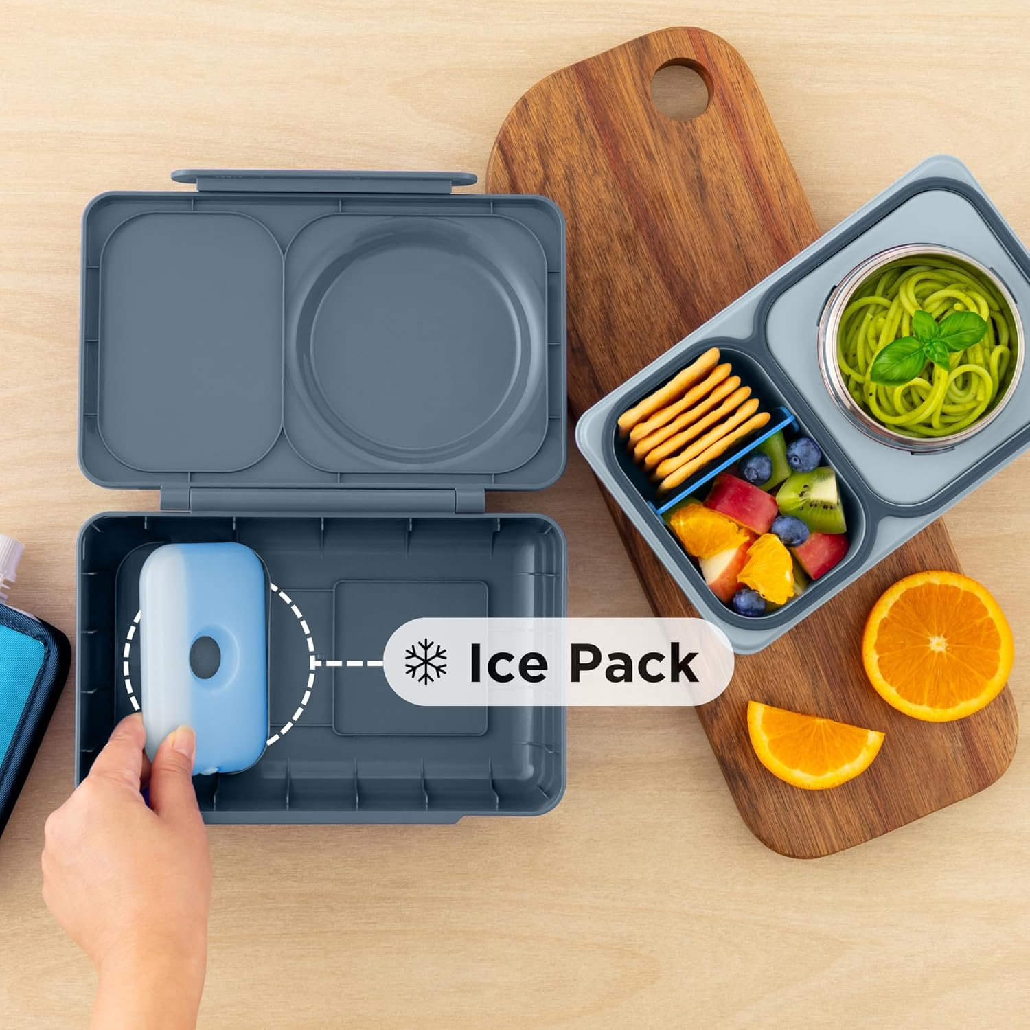 Omie Omiebox up Hot & Cold Bento Box - Graphite image number 5