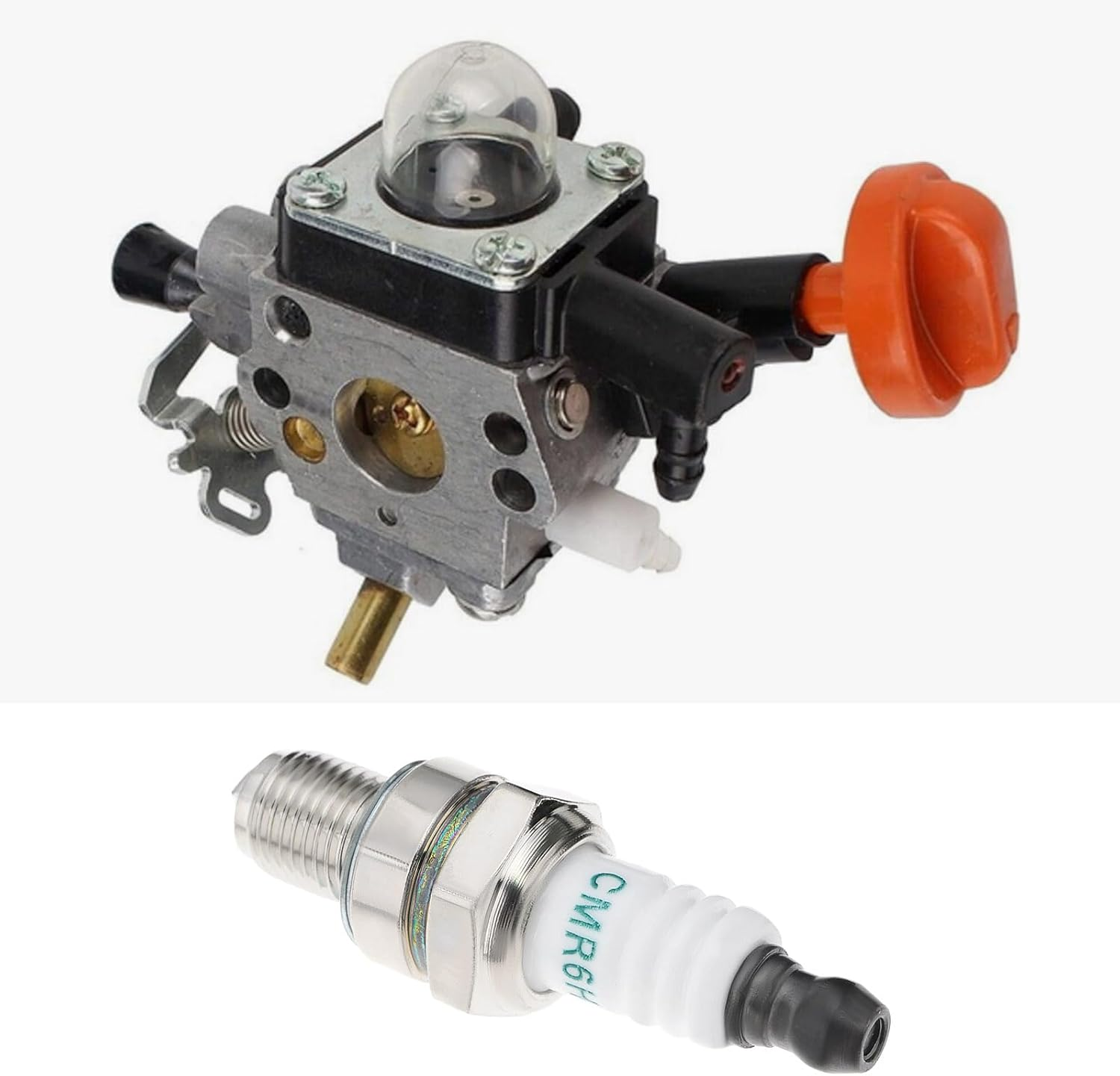 Emsea 1 Set Carburetor Kit Lawn Mower Carburetor Rebuild Kit Compatible with Stihl 4180 007 1035 HT102 HT103 FS89 FS91 image number 6