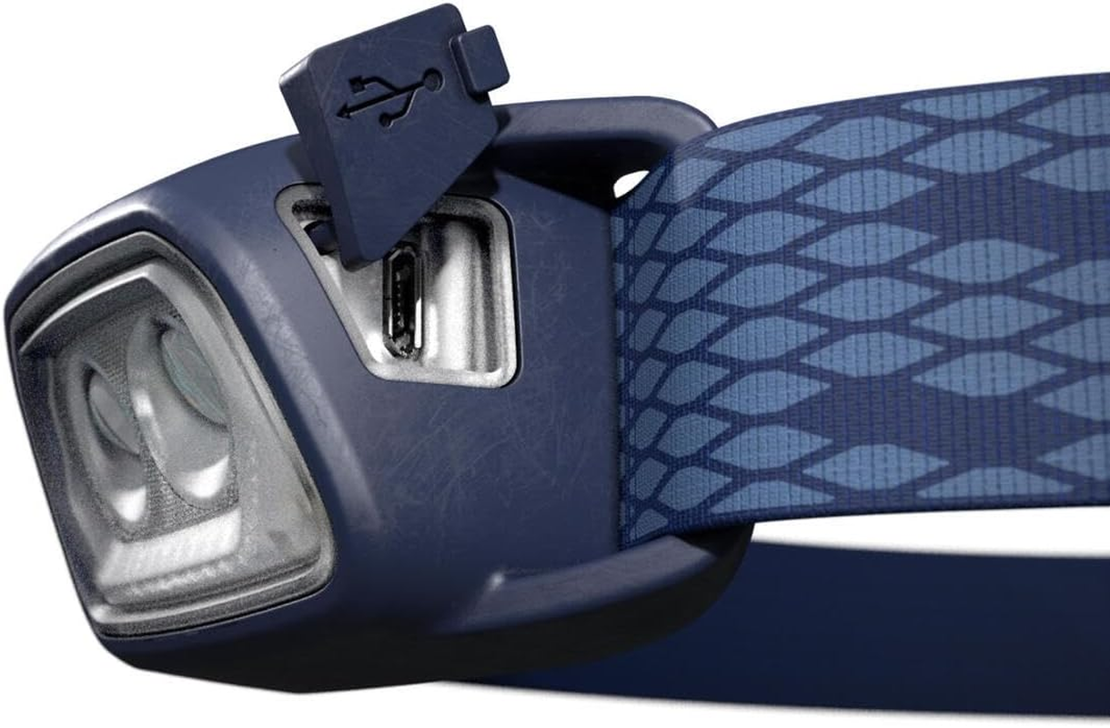 Decathlon Trek 100 Usb Rechargeable Trekking Head Torch - 120 Lumens Galaxy Blue - Headlamp image number 3