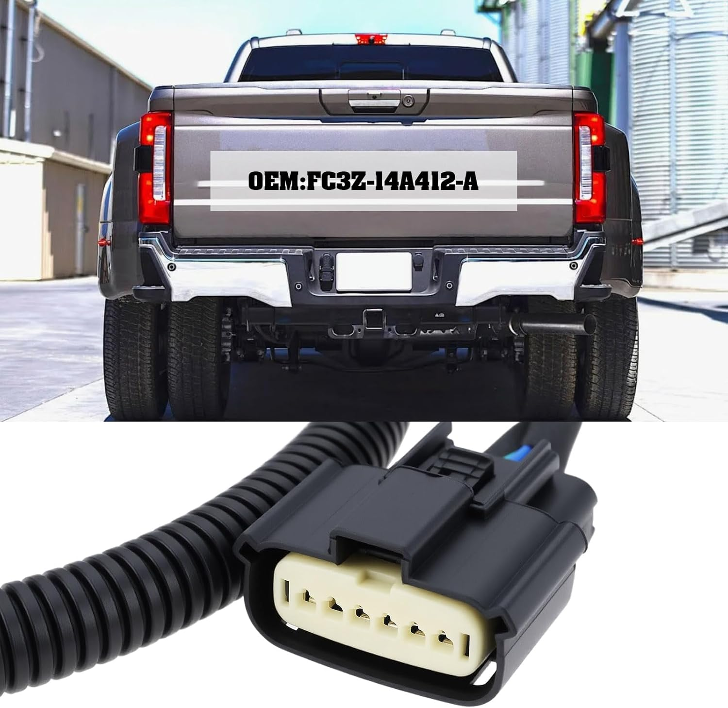 Emsea Car Tailgate Backup Camera Wiring Harness FC3Z-14A412-A Compatible with Ford F-250 F-350 F-450 F-550 image number 5