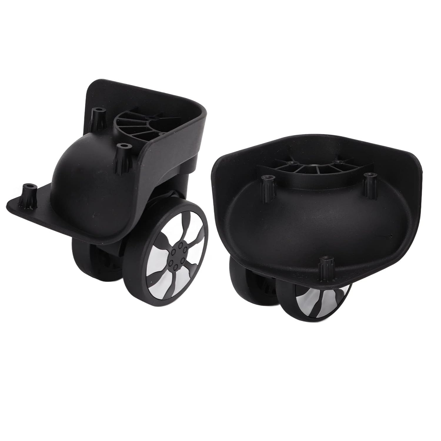 Yuecoom Luggage Swivel Wheels, 360 Swivel Plastic Wheel Replacement Luggage Universal Wheel Luggage Travel Suitcase Wheels for Suitcase Trolley image number 4