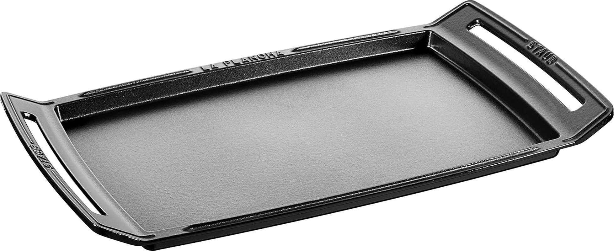 STAUB, Le Plancha Rectangular, Cast Iron, Black image number 3