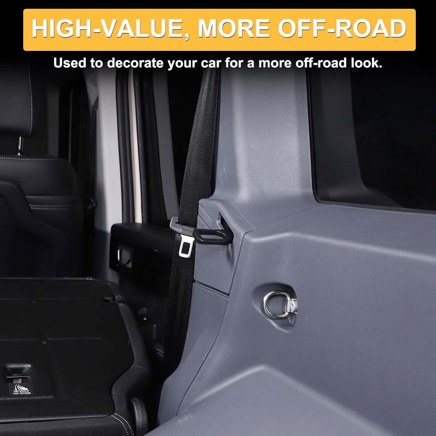 Rear Seat Backrest Adjuster Compatible with INEOS Grenadier 2020-2025 Accessories | Heavy Duty Carbon Steel Bracket Kit | 2PC Set image number 4