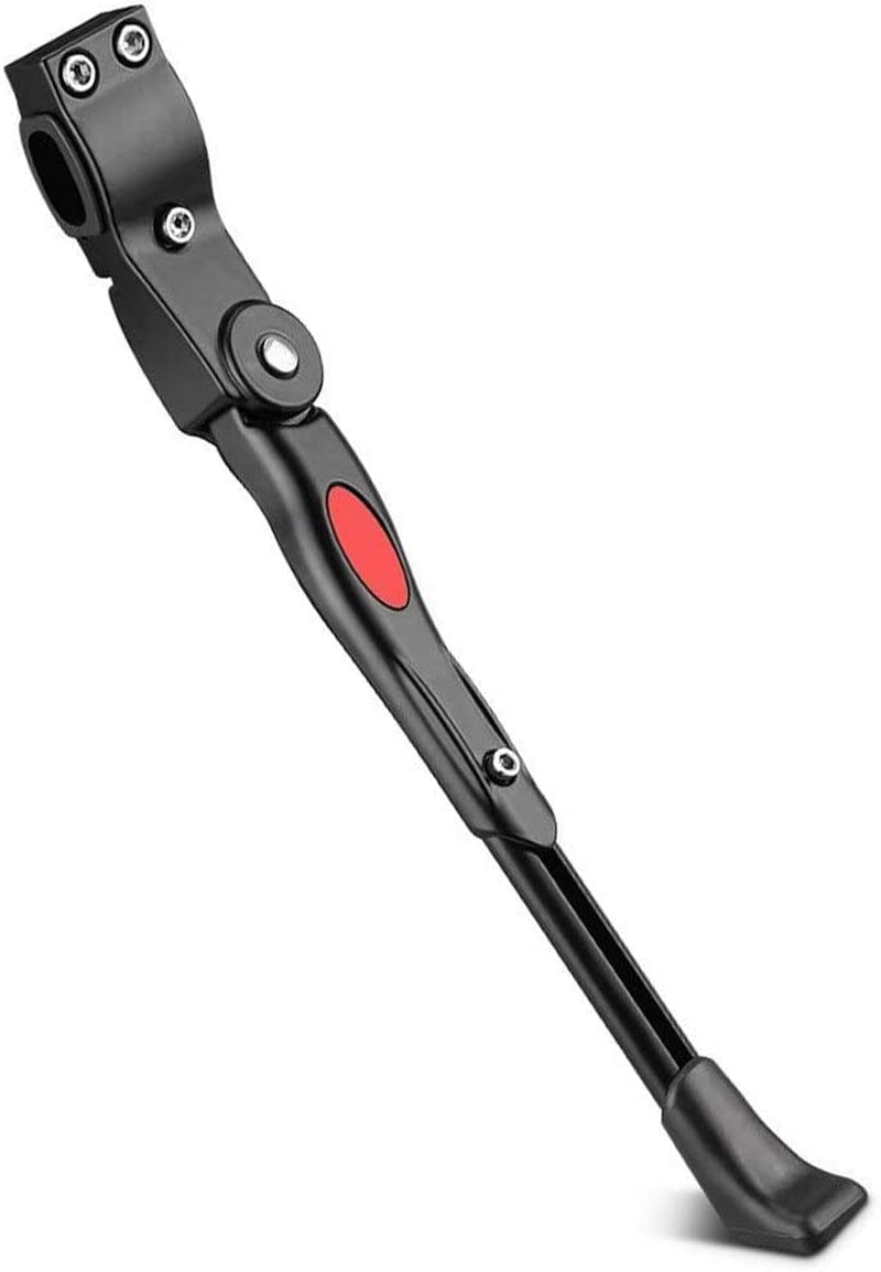 YAKAMOZ Bicycle Kickstand, Bike Aluminium Alloy Adjustable Side Kick Stand Rear Mount Stand for Cycling Mountain Road Bike Bicycle丨22" 24" 26" 700C Tire, Black image number 4