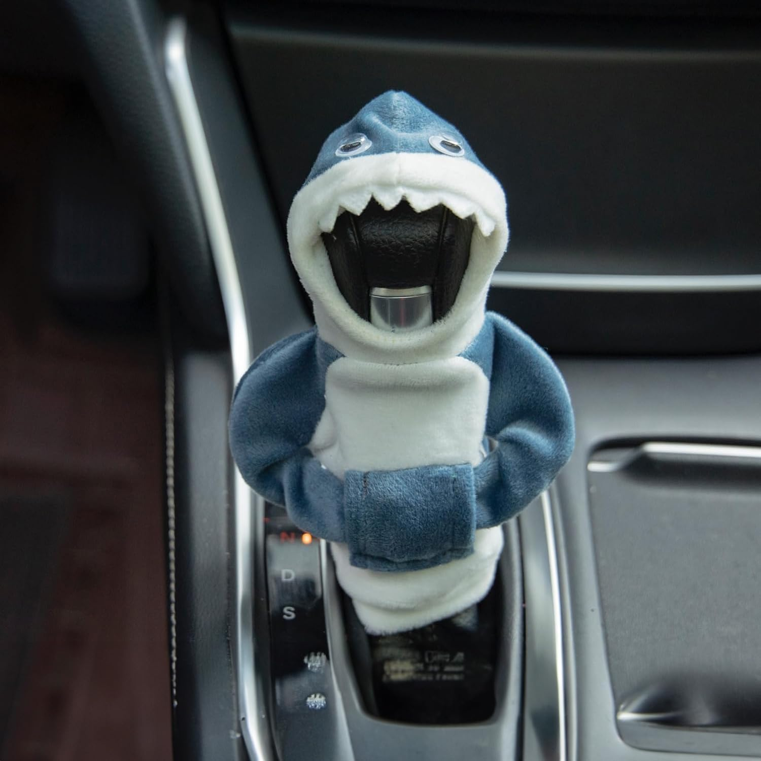 Hoodie Cover Shift Gear Knob Protector Car Accessories Interior Gear Stick Cover Decoration (Blue) image number 3